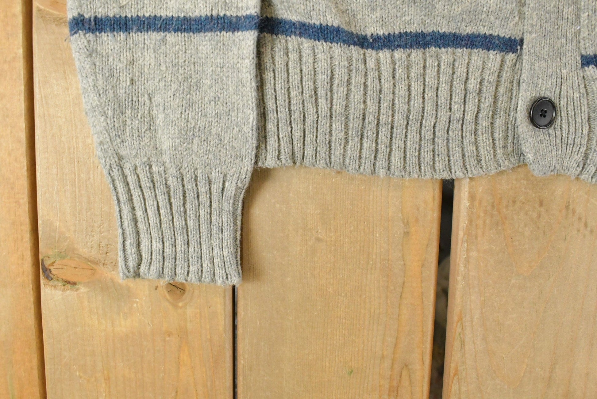 Vintage 1980s Izod Lacoste Wool Knit Cardigan Sweater Men's Small from propervintagecanada