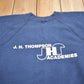 Vintage 1980s J.H. Thompson Academies Graphic Raglan Crewneck Sweatshirt Men's Small from propervintagecanada