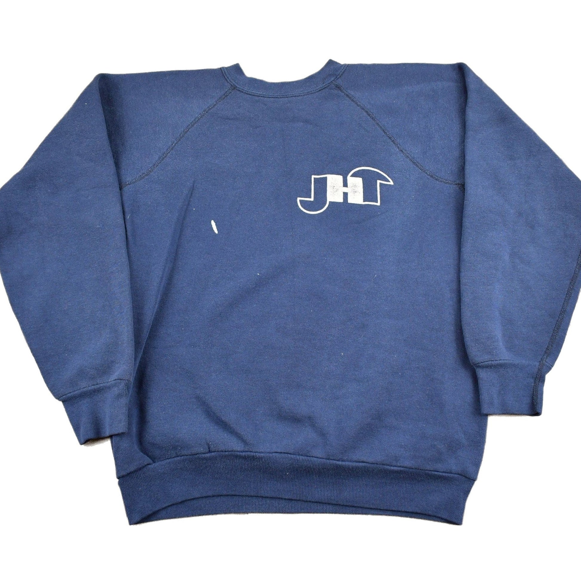 Vintage 1980s J.H. Thompson Academies Graphic Raglan Crewneck Sweatshirt Men's Small from propervintagecanada