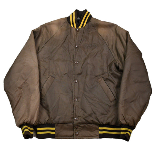 Vintage 1980s Jacket Trap Shooters Satin Bomber Men's Large from propervintagecanada