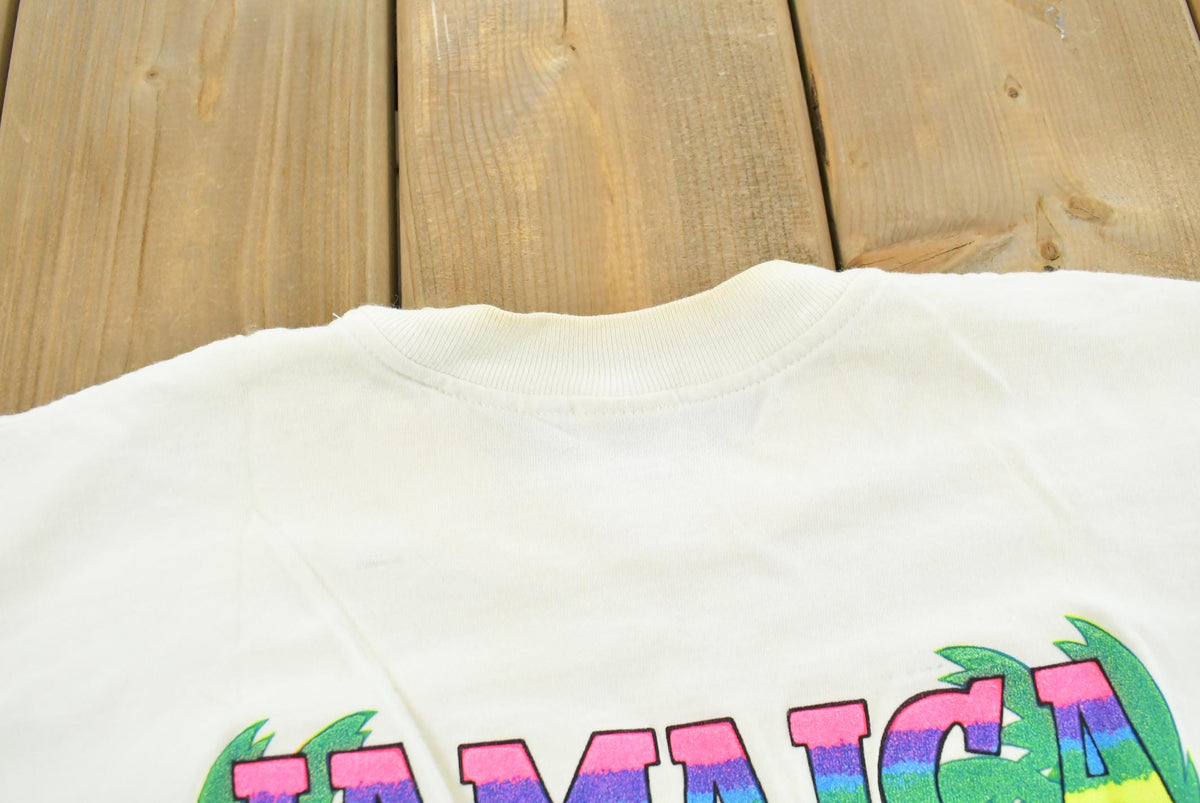Vintage 1980s Jamaica No Problem Souvenir Travel T-Shirt Men's S from propervintagecanada