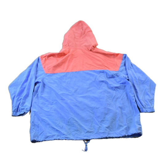 Vintage 1980s Jantzen Full Zip Color Block Hooded Windbreaker from propervintagecanada