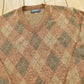 Vintage 1980s Jantzen Knit Argyle Crewneck Pullover Sweater Men's M from propervintagecanada