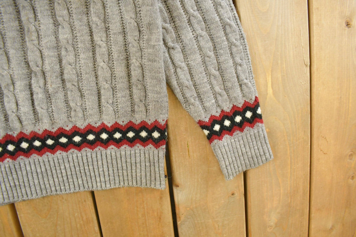 Vintage 1980s Jantzen Knit Crewneck Sweater Men's Small from propervintagecanada