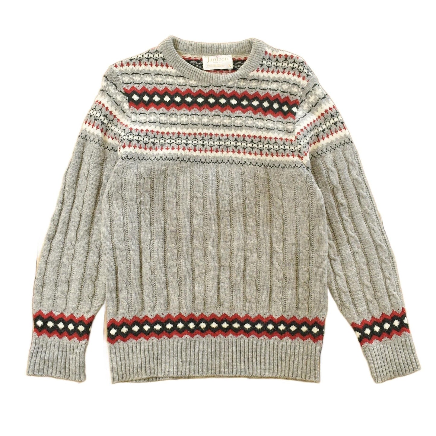 Vintage 1980s Jantzen Knit Crewneck Sweater Men's Small from propervintagecanada