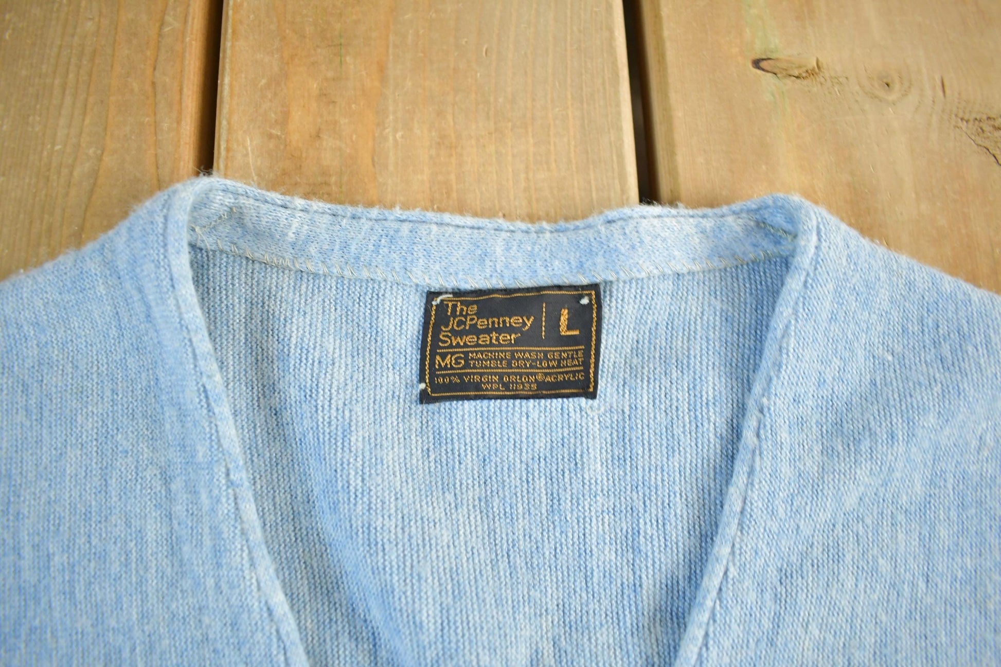 Vintage 1980s JC Penney Knit Cardigan Sweater Men's Large from propervintagecanada