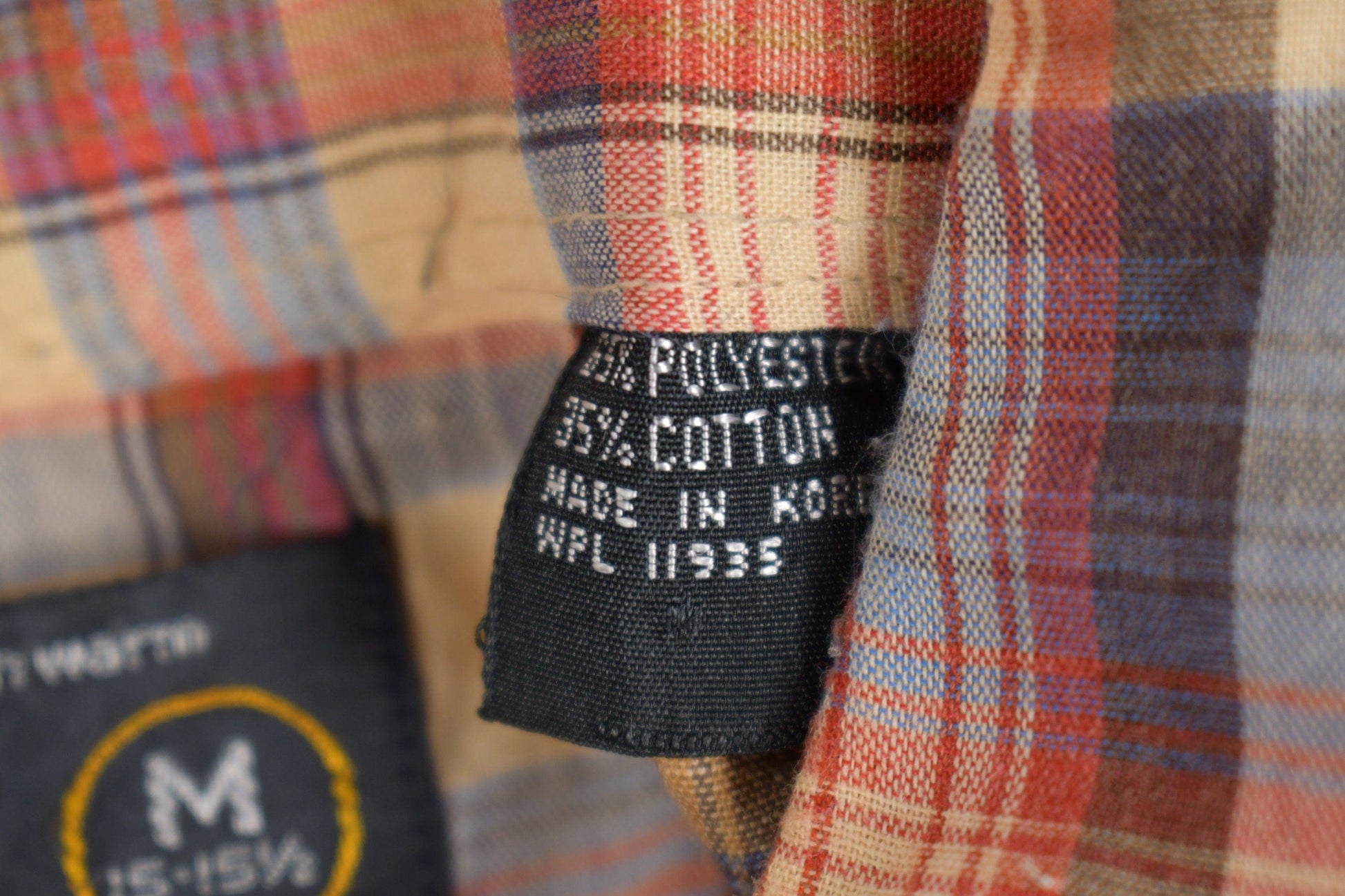 Vintage 1980s JC Penney Western Plaid Button Up Shirt Men's Medium from propervintagecanada