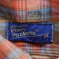 Vintage 1980s JC Penny Plain Pockets Plaid Button Up Shirt Men's Medium from propervintagecanada