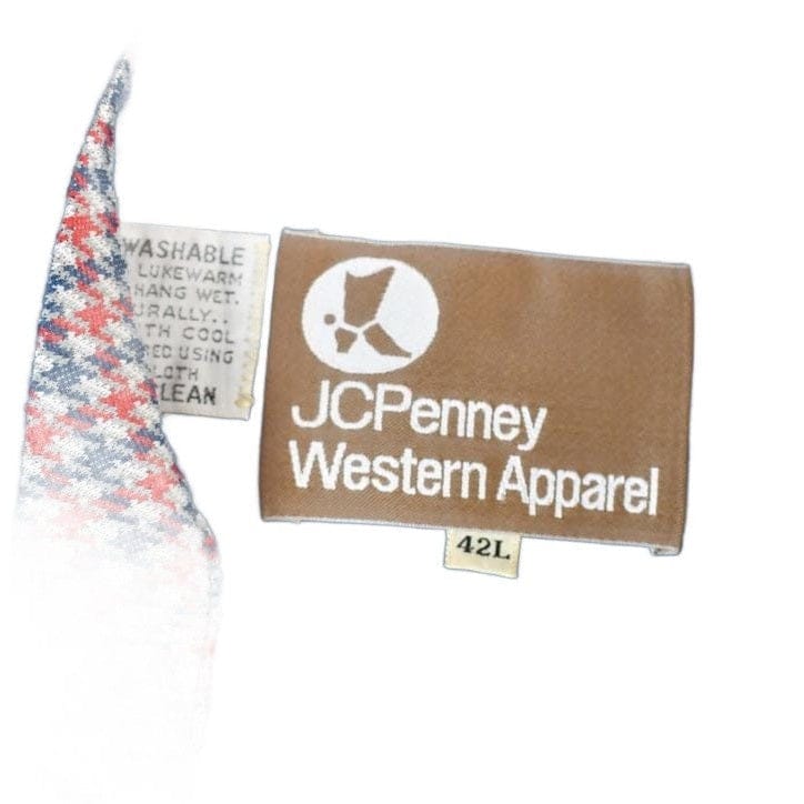 Vintage 1980s JC Penny Western Apparel Light Button Up Jacket Men's Large from propervintagecanada