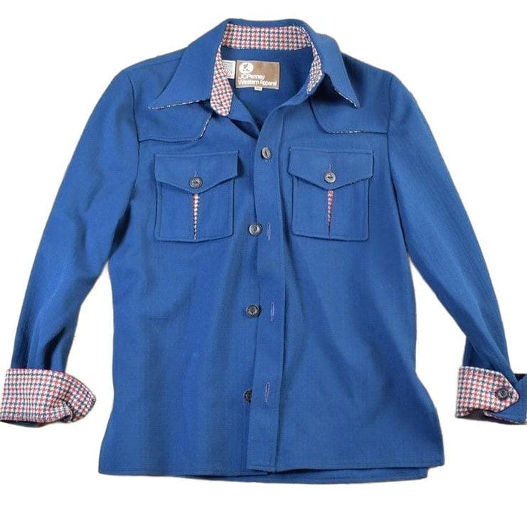 Vintage 1980s JC Penny Western Apparel Light Button Up Jacket Men's Large from propervintagecanada