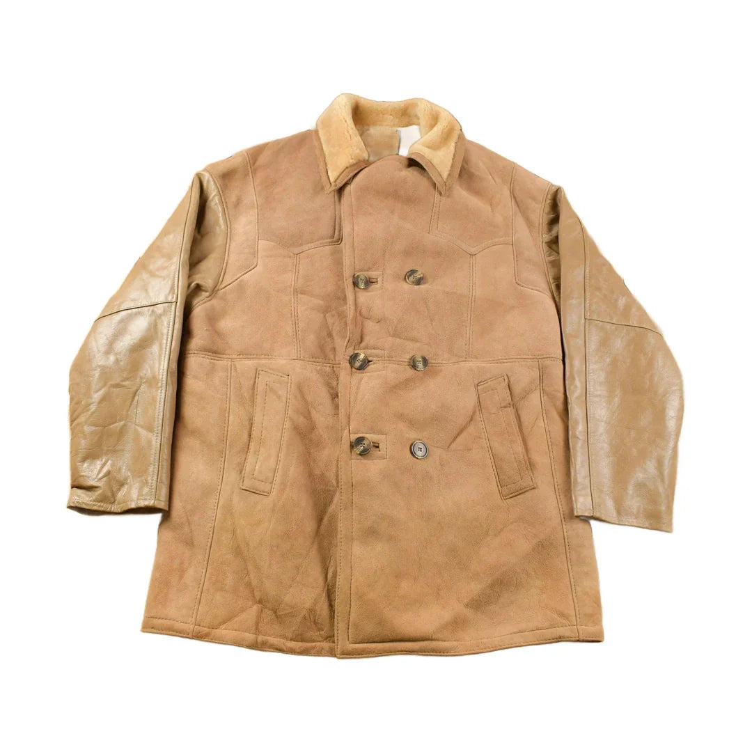 Vintage 1980s Jeno De Paris Sheep Skin Shearling Coat Size 44 Men's Large from propervintagecanada