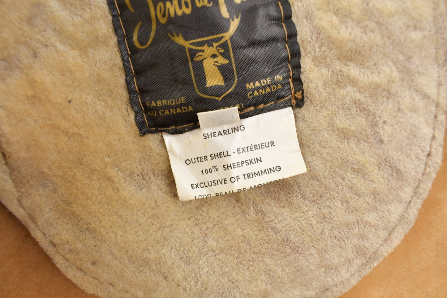 Vintage 1980s Jeno De Paris Sheep Skin Shearling Coat Size 44 Men's Large from propervintagecanada