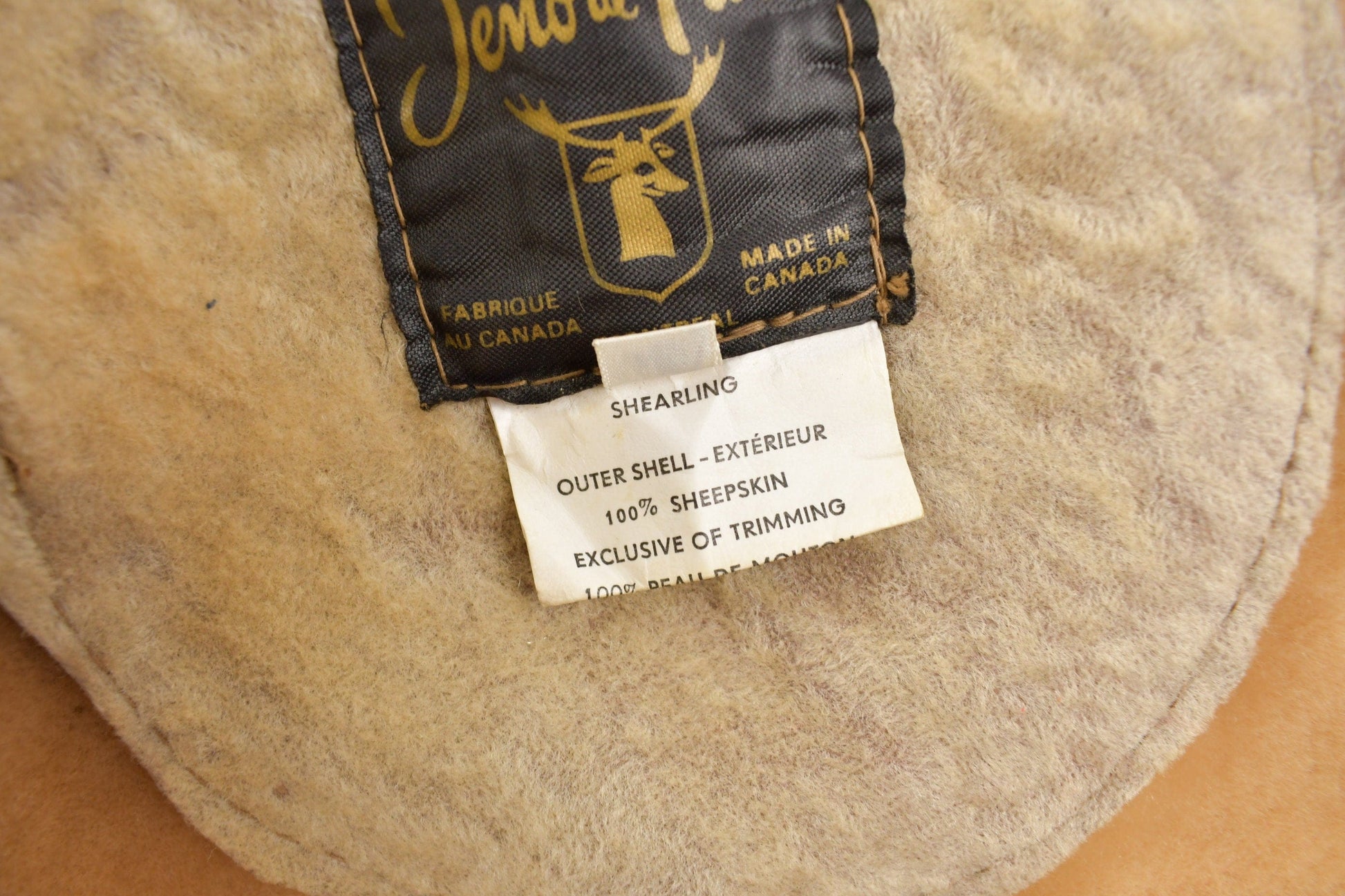 Vintage 1980s Jeno De Paris Sheep Skin Shearling Coat Size 44 Men's Large from propervintagecanada
