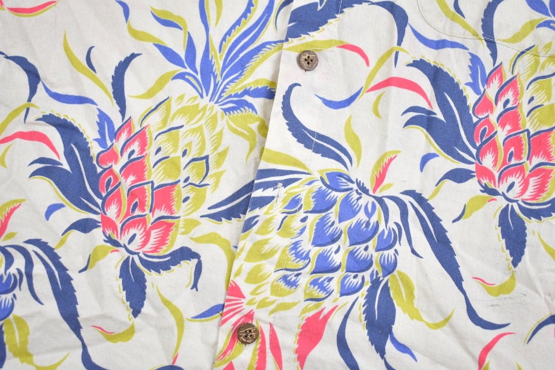 Vintage 1980s Joe Kealuhas Reyn Spooner Hawaiian Shirt Men's Large from propervintagecanada