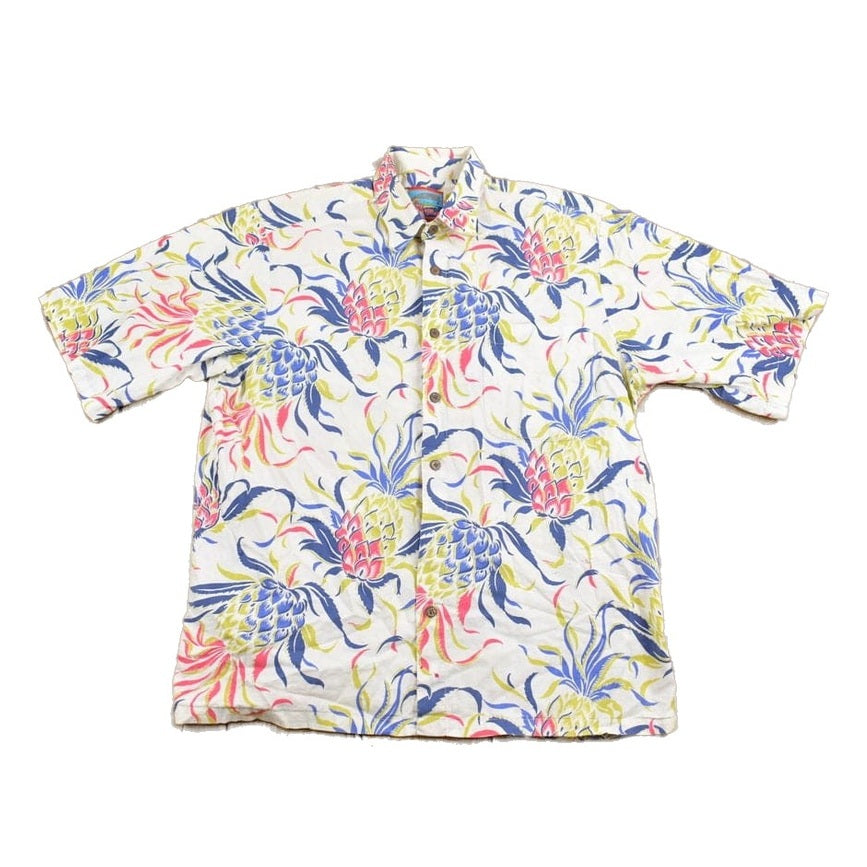 Vintage 1980s Joe Kealuhas Reyn Spooner Hawaiian Shirt Men's Large from propervintagecanada