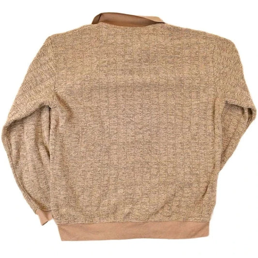 Vintage 1980s John Blair Quarter Button Knit Shirt Men's L from propervintagecanada