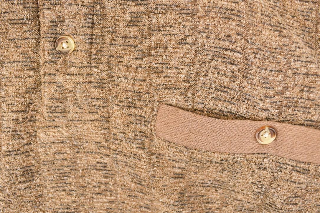Vintage 1980s John Blair Quarter Button Knit Shirt Men's L from propervintagecanada