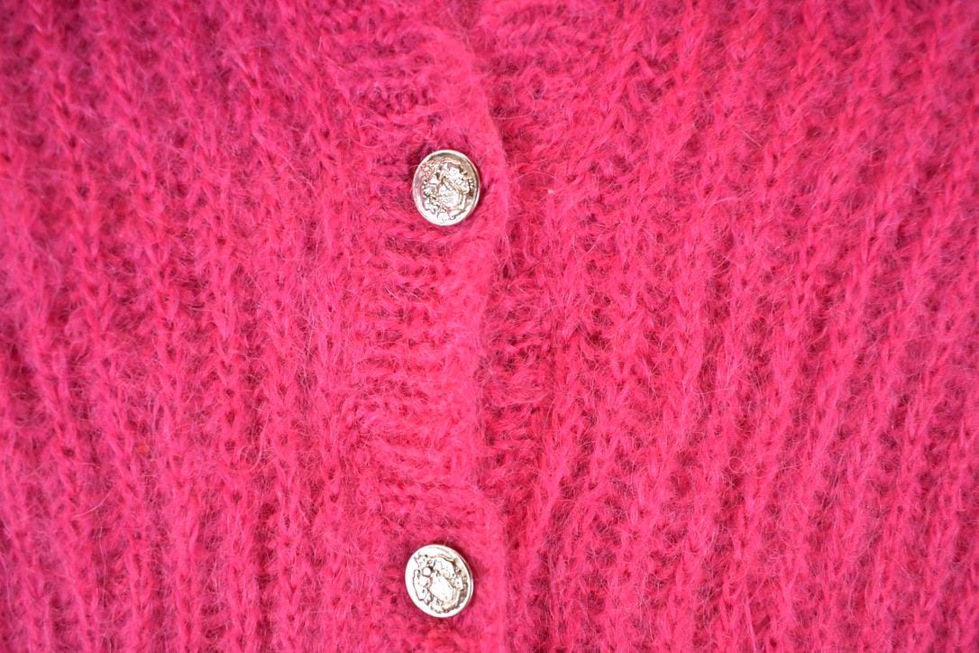 Vintage 1980s John Bull Hand Loomed Knit Cardigan Sweater Women's L from propervintagecanada