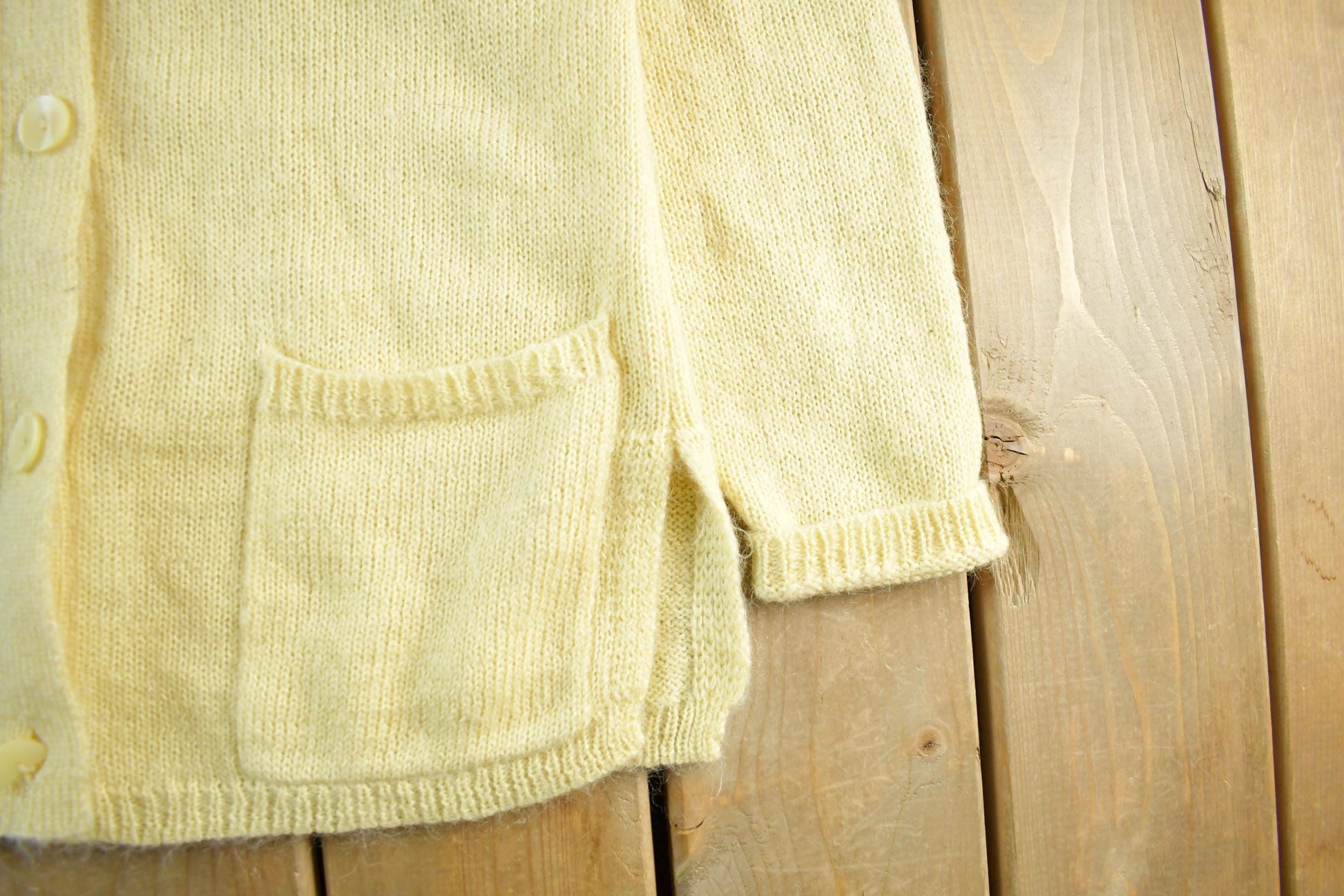 Vintage 1980s John Meyer Mohair Knit Cardigan Sweater Women's Small from propervintagecanada