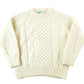 Vintage 1980s John Molloy Irish Fisherman Ribbed Wool Knit Sweater Men's Small from propervintagecanada