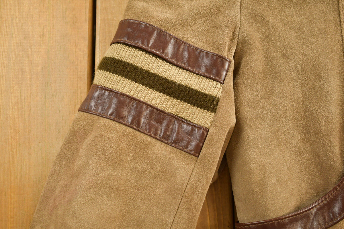 Vintage 1980s Jonathan Christopher Fur Lined Suede Jacket from propervintagecanada