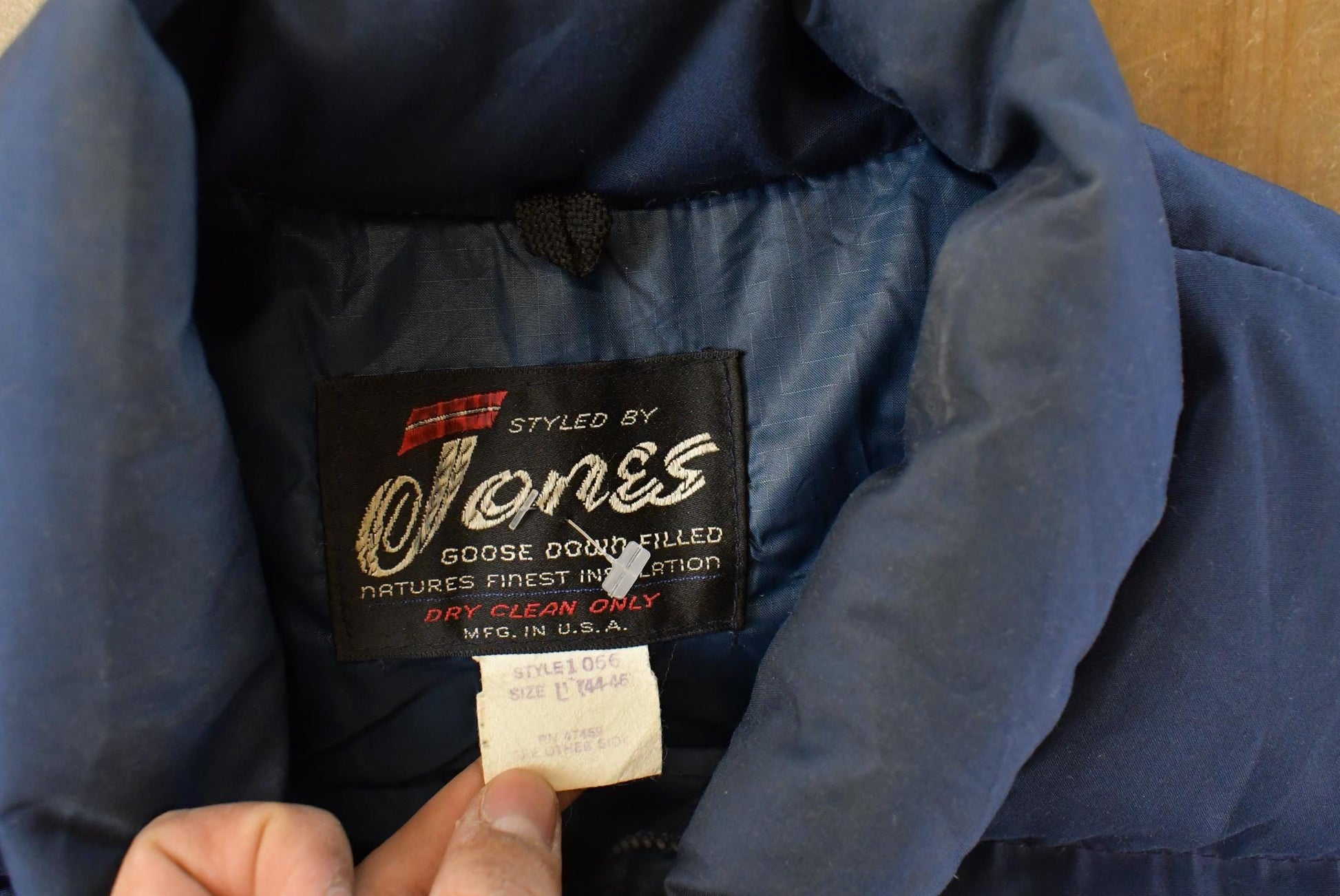 Vintage 1980s Jones Goose Down Vest Jacket Men's Large / Puffer Vest / Outdoors from propervintagecanada