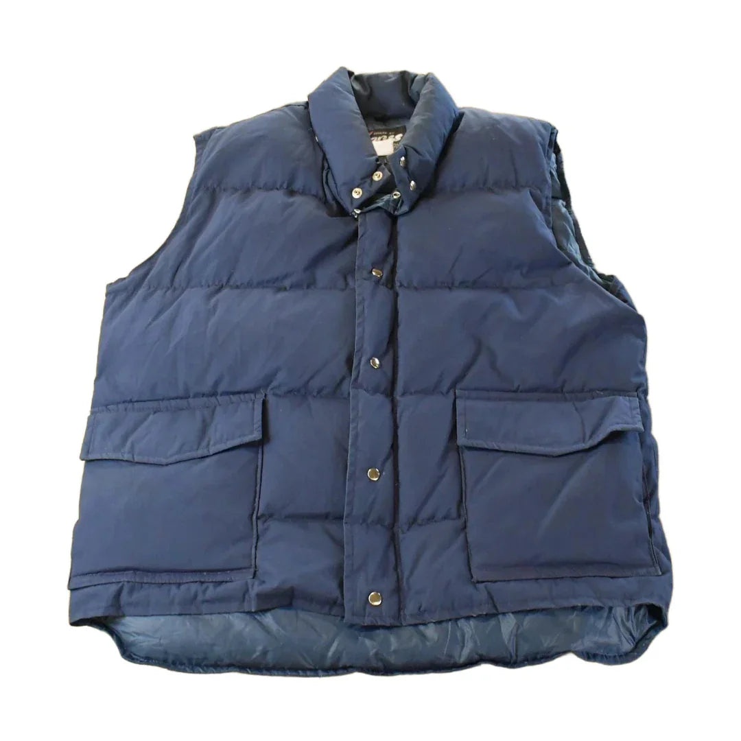 Vintage 1980s Jones Goose Down Vest Jacket Men's Large / Puffer Vest / Outdoors from propervintagecanada