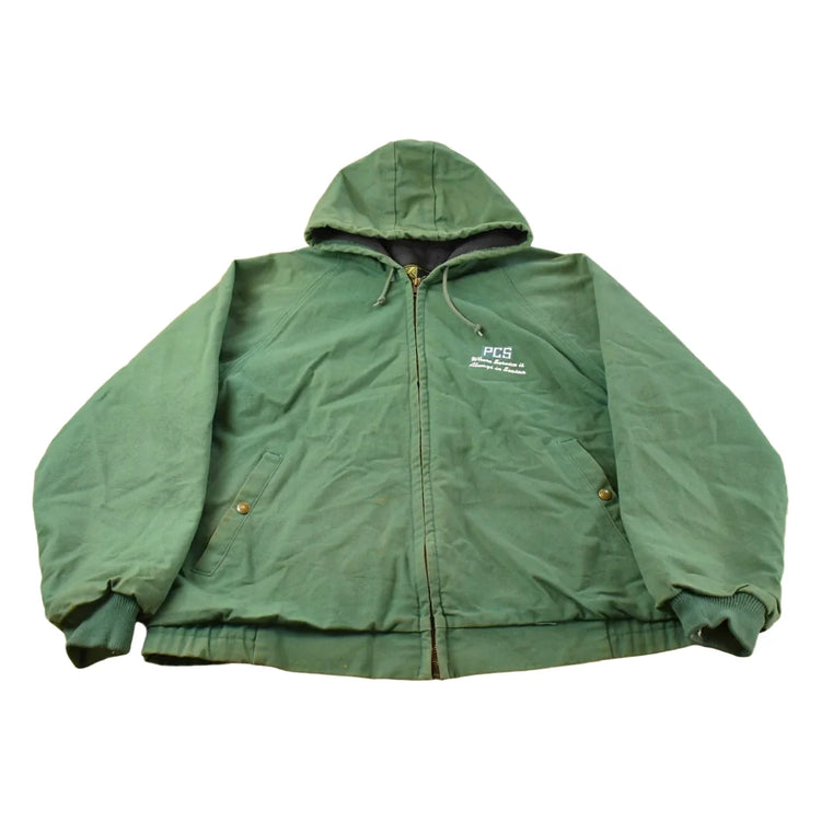 Vintage 1980s K-Products PCS Hooded Work Jacket Men's XL from propervintagecanada