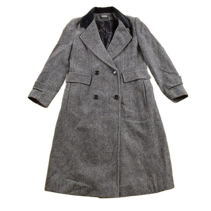 Vintage 1980s Karen Full Length 100% Wool Coat Men's Small from propervintagecanada