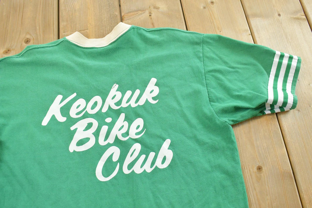 Vintage 1980s Keokuk Iowa Bike Club Single Stitch T-Shirt Mens S from propervintagecanada