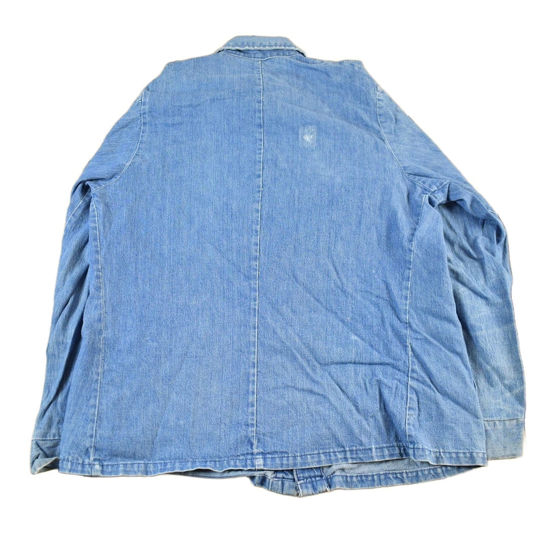 Vintage 1980s Key Imperial Denim Jean Chore Jacket Men's Large from propervintagecanada