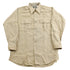 Vintage 1980s Khaki Uniform Button Up Shirt Men&