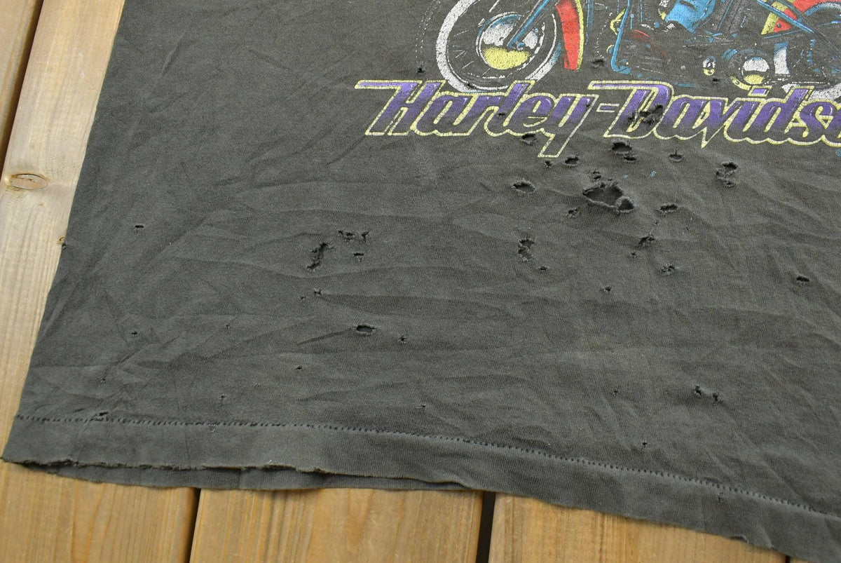 Vintage 1980s Kickin' Thunder Harley-Davidson Biker Tank Top Mens XL from propervintagecanada