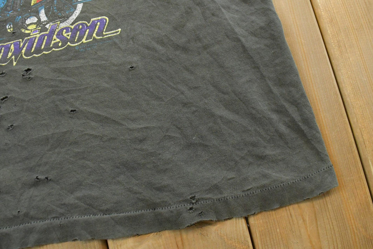 Vintage 1980s Kickin' Thunder Harley-Davidson Biker Tank Top Mens XL from propervintagecanada