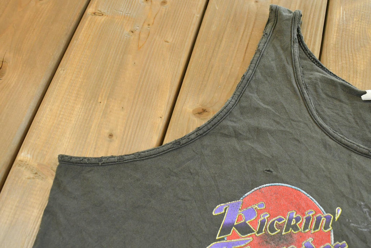 Vintage 1980s Kickin' Thunder Harley-Davidson Biker Tank Top Mens XL from propervintagecanada