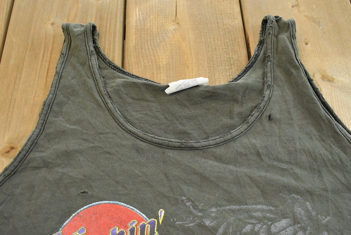 Vintage 1980s Kickin' Thunder Harley-Davidson Biker Tank Top Mens XL from propervintagecanada