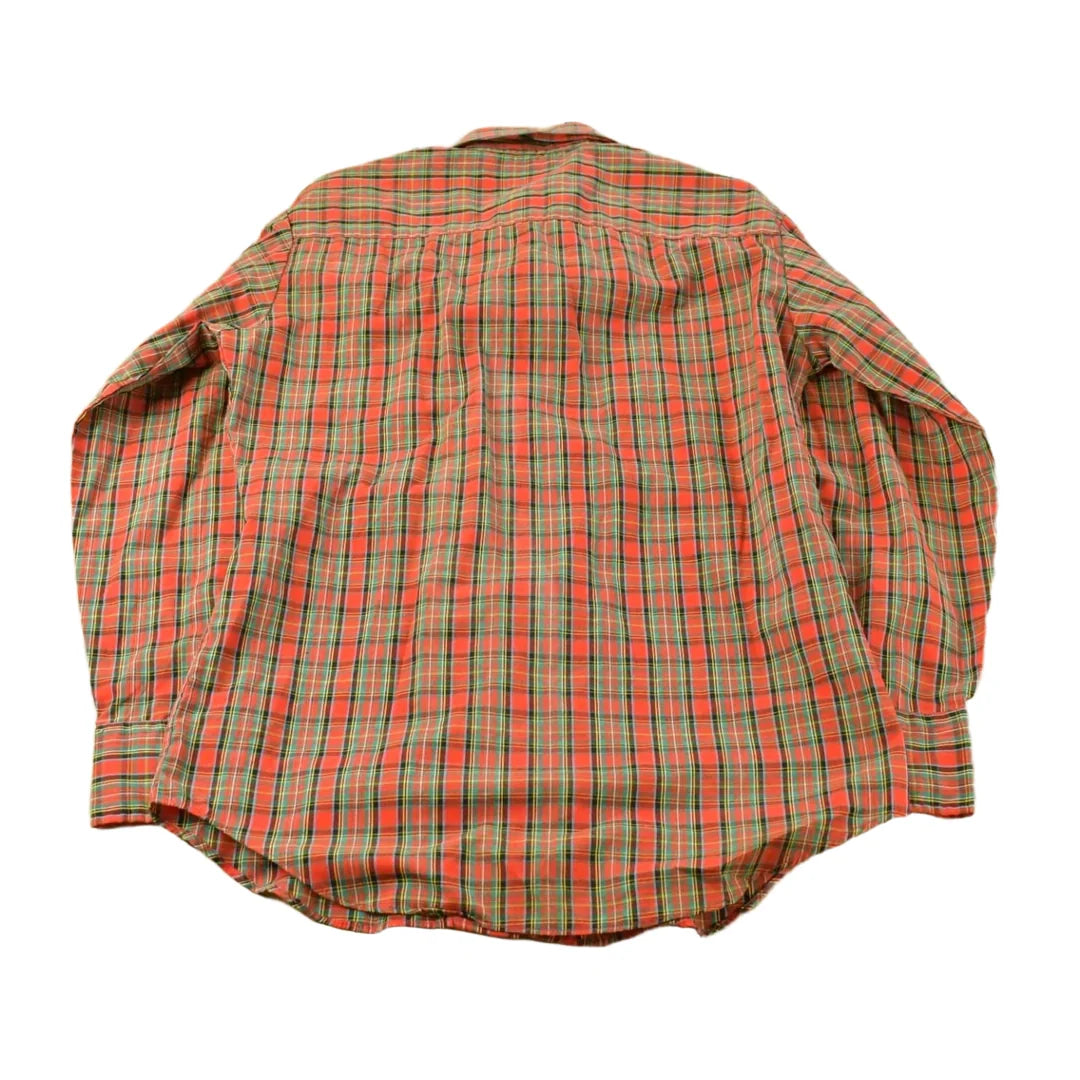 Vintage 1980s Kingsport Plaid Flannel Button Up Shirt Men's Small from propervintagecanada
