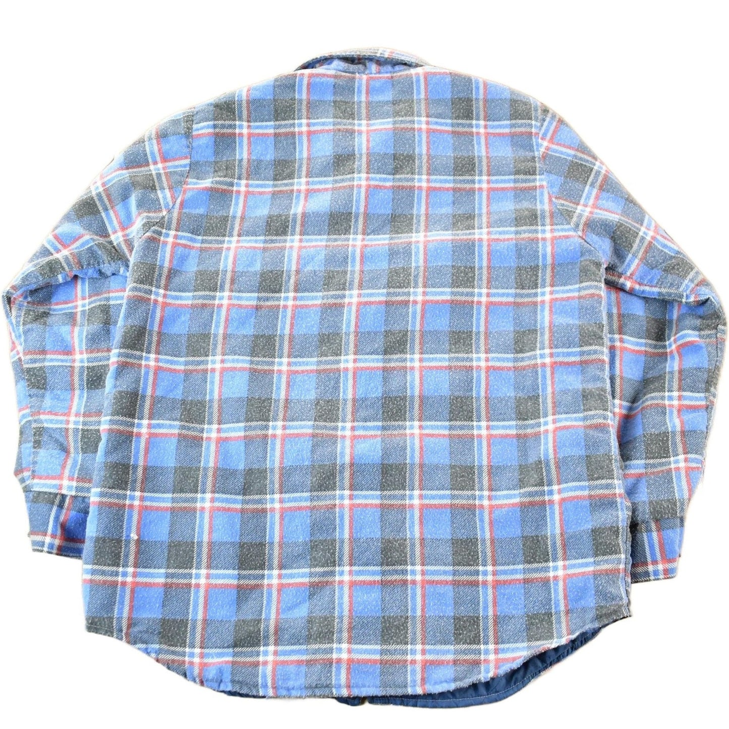 Vintage 1980s Klondike Lined Plaid Flannel Button Up Shirt Men's Medium from propervintagecanada
