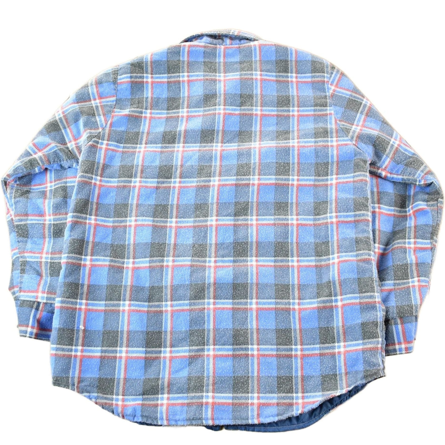 Vintage 1980s Klondike Lined Plaid Flannel Button Up Shirt Men's Medium from propervintagecanada