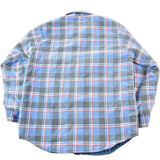Vintage 1980s Klondike Lined Plaid Flannel Button Up Shirt Men's Medium from propervintagecanada