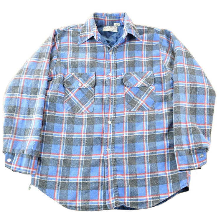 Vintage 1980s Klondike Lined Plaid Flannel Button Up Shirt Men's Medium from propervintagecanada