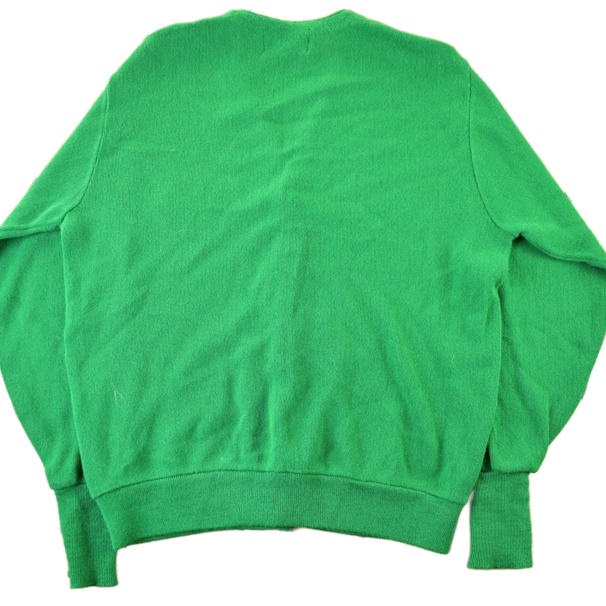 Vintage 1980s Knights Bridge Knit Cardigan Sweater Men's XL from propervintagecanada