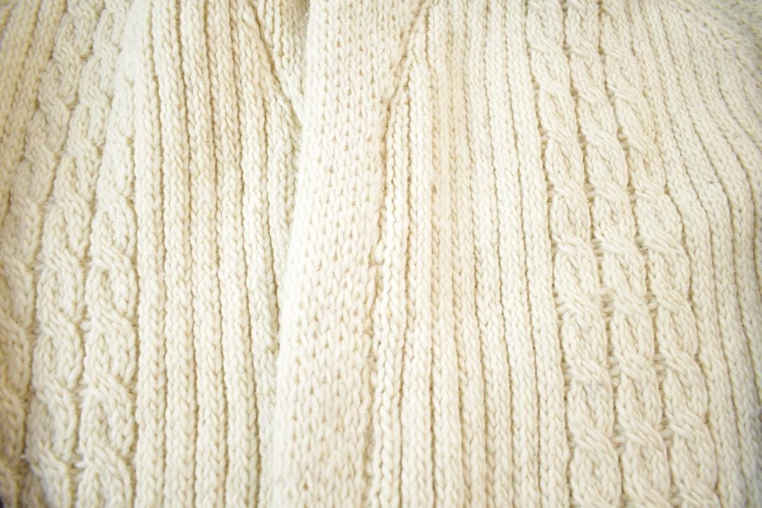 Vintage 1980s Knit Collared Abstract Pattern Cardigan Sweater Men's XL from propervintagecanada