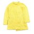 Vintage 1980s Knitted Blank Yellow Long Cardigan SweaterMen&