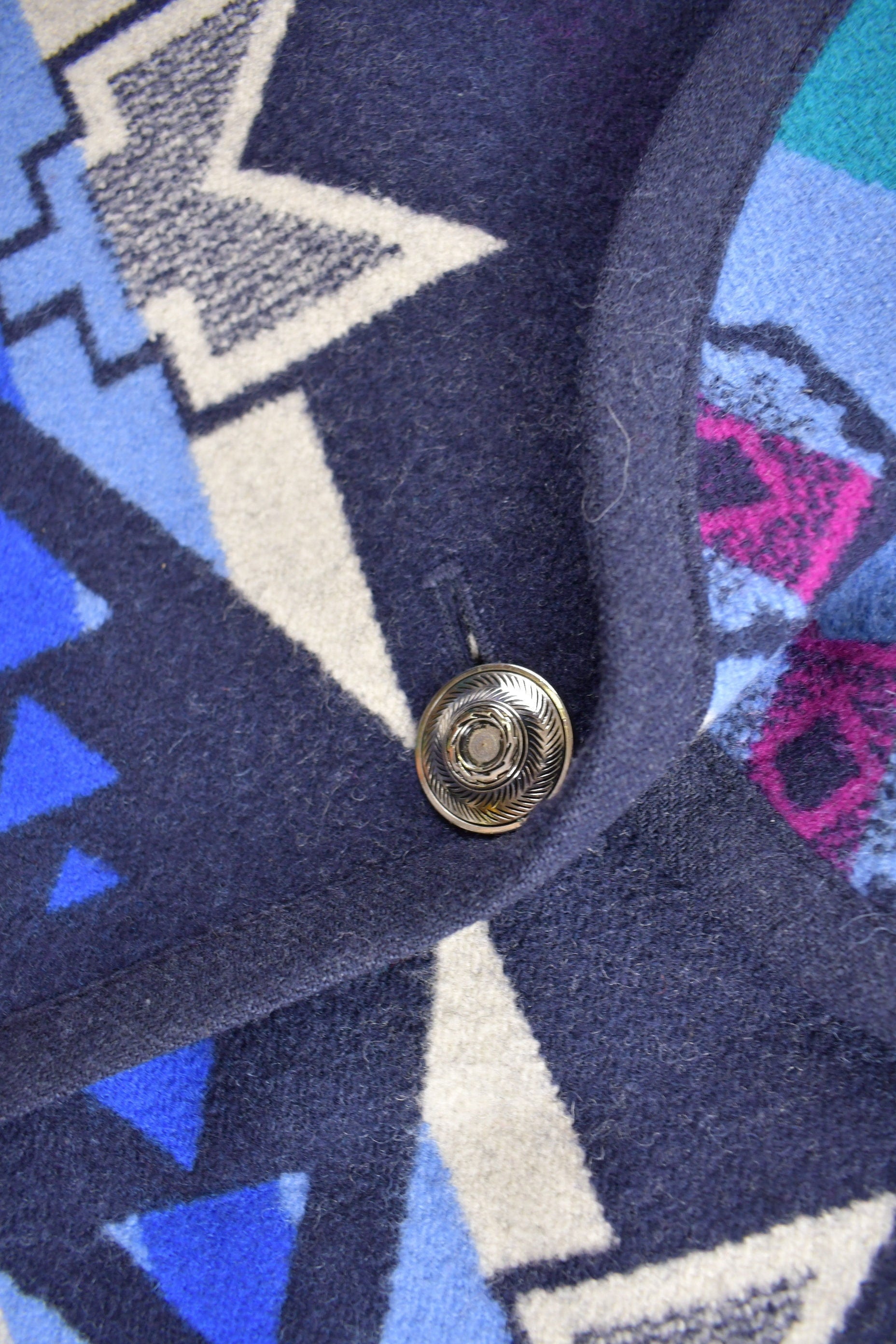 Vintage 1980s Knockabouts By Pendleton Aztec Pattern Jacket from propervintagecanada