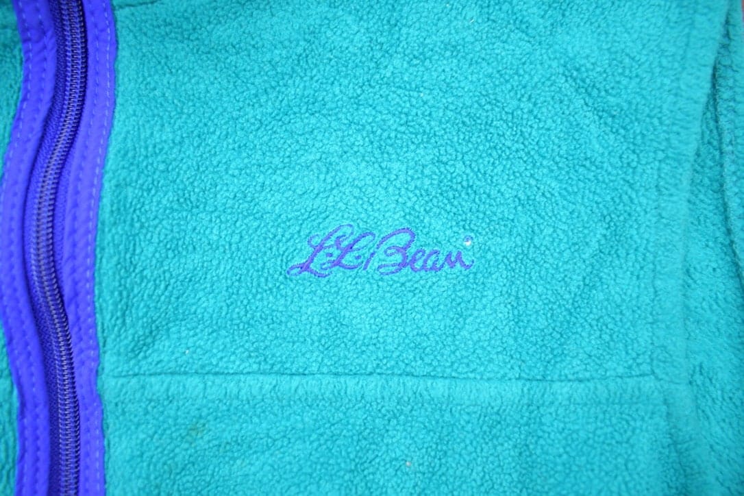 Vintage 1980s L.L Bean Fleece Sweater Vest Men's Medium from propervintagecanada