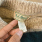Vintage 1980s L.L. Bean Ragg Striped Wool Knit Crewneck Sweater Men's M from propervintagecanada