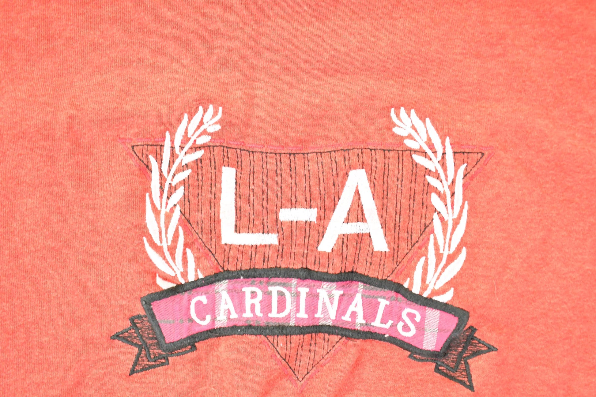 Vintage 1980s LA Cardinals University Crewneck Sweater Men's L from propervintagecanada