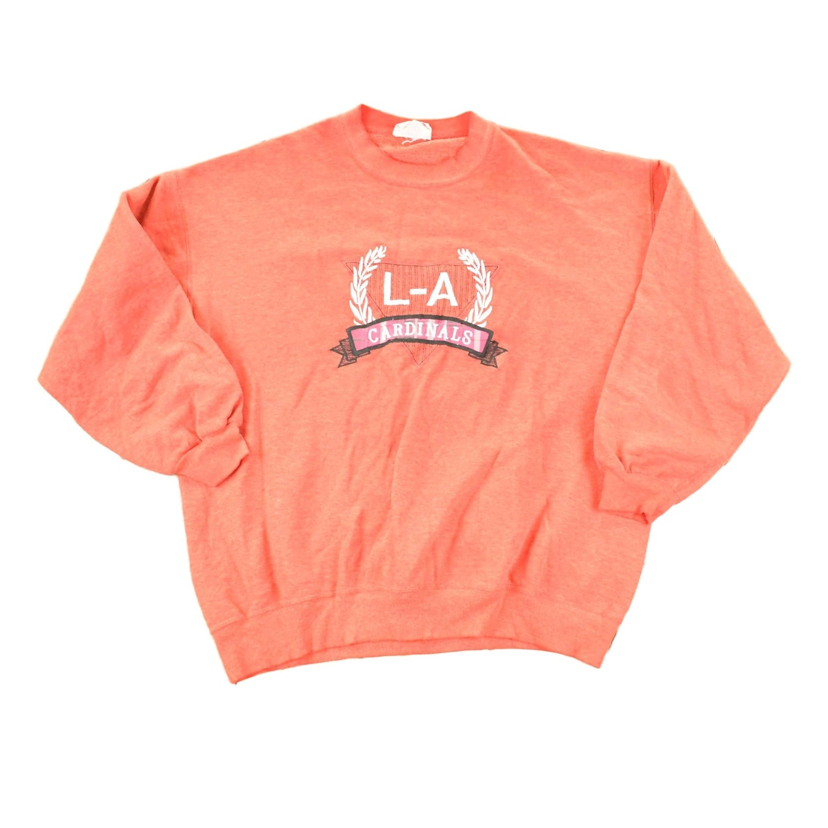 Vintage 1980s LA Cardinals University Crewneck Sweater Men's L from propervintagecanada