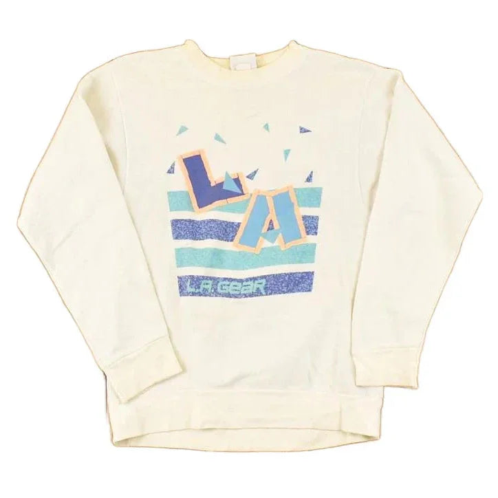 Vintage 1980s LA Gear Graphic Print Crewneck Sweatshirt Women's S from propervintagecanada
